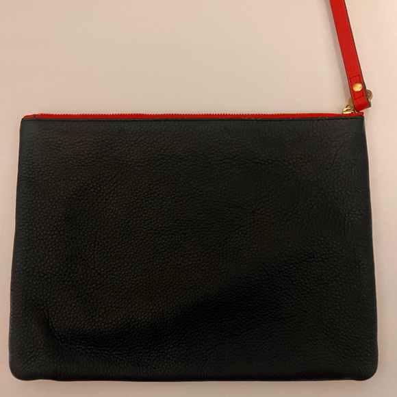 Kate Spade Saturday red/black zippered pouch - Picture 3 of 4